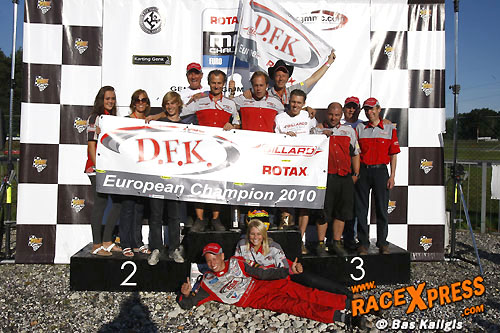 Feestje bij De Feyter karting met Europese titel